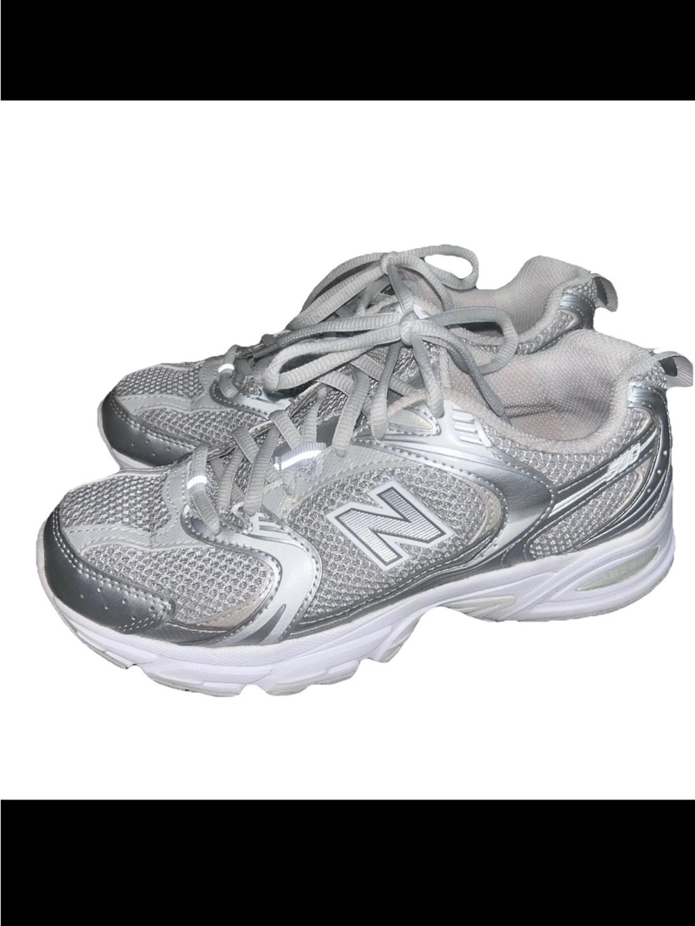 New Balance 530 Shoes Sneakers Silver Metallic Moonbeam Size Women’s 6 Men’s 4.5